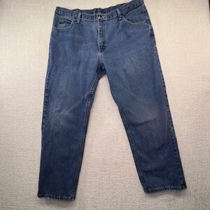 Wrangler Men's Relaxed Fit‎ Straight Leg Blue Denim Jeans Size 38 x 29